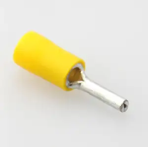 Width Yellow PTV 5.5-13 12-10 AWG Pin Shaped pre insulating Crimping wire terminal