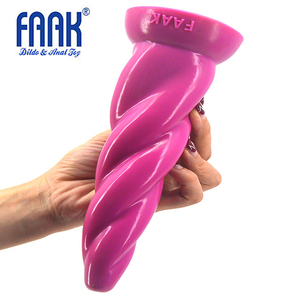 FAAK Vrouwelijke Masturbatie Apparaat Siliconen Simulatie Torch Penis anale Plug Massage Stick Sex Producten