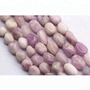 Perles de pierre de Kunzite violette naturelle pour la fabrication de bijoux, vente en gros, 8-12mm - Product Image 2