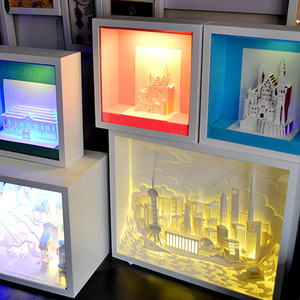 Cadres de boîte d'ombre vides personnalisés en bois massif avec fenêtre transparente Boîte en bois Carton de présentation en bois BSCI avec logo personnalisé - Product Image 6