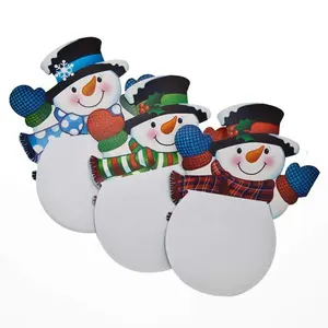 Promotional Gift Customised Self-adhesive Snowman Shape Memo Pads Style for Christmas