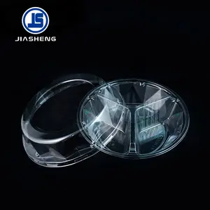 3 Compartment PET Clear Plastic Container Box For Nut/sweet
