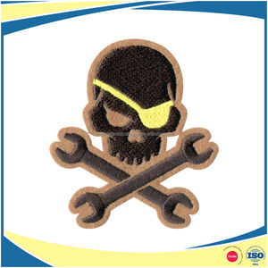 มอนสเตอร์สัตว์นักขี่จักรยานแพทช์กะโหลกรีดบนแพทช์ปักสักหลาด - Product Image 3