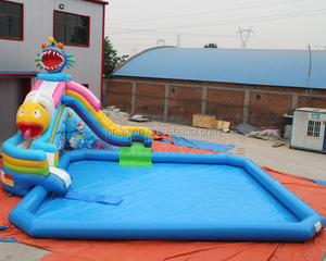 Parque de Diversiones Inflable <span class=keywords><strong>Mega</strong></span> Piranha al Aire Libre con Juegos Acuáticos - Product Image 2