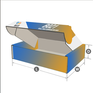 Billie + B021 + Design dialine gratuit, boîte ondulé à extrémité en rouleau - Product Image 1