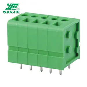 Wanjie 5.0mm Pitch PCB vidalı tip Terminal konnektörleri WJ105VA-5.0