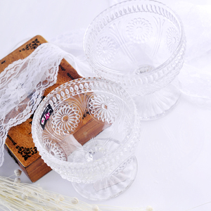 Juego de Copas de Vino de Vidrio Sólido Morado Retro Vintage al por Mayor, Tazón para Helado, Copa de Vidrio, Flautas de Champán, Vajilla para Bodas - Product Image 2