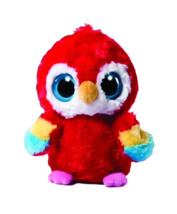 Mainan Burung Macaw Mewah Merah Kustom Boneka Lucu Anak-anak Mainan Mewah Burung Burung Bayan Grosir