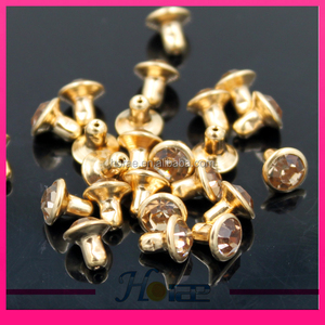 Venta caliente <span class=keywords><strong>de</strong></span> latón metal con 6mm Crystal rhinestone Jean remaches - Product Image 3