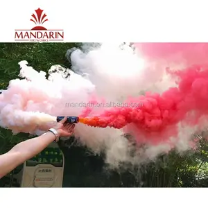 Draad Pull Daytime Hand Hold Wedding Party Gekleurde Rook Flare Tube Fontein Vuurwerk Aangepaste Smoke Grenade