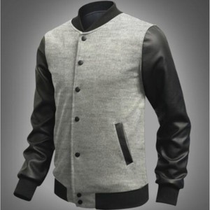 YSMARKET Men Autumn Leather <strong>Patchwork</strong> <strong>Jackets</strong> and Coats Button Male Casual Fashion Slim Fitted Zipper <strong>Jackets</strong> Outerwear E1606 - Product Image 3