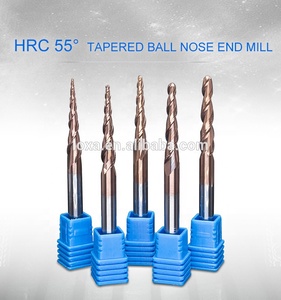 2 flauti Carburo di Tungsteno Solido Rivestito Tapered Sfera Naso Frese Cono E Cono Frese HRC55 - Product Image 5