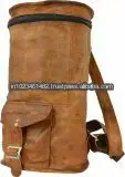 Rucksack aus echtem Leder aus Indien