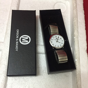 Foto Orologio Elastico Personalizzato In Acciaio Inox Custom Design Viso Pianura Sublimazione In Bianco Orologio Da Polso - Product Image 2