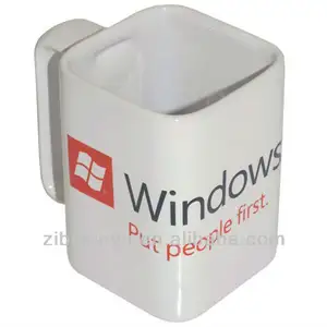 14oz White New product Ceramic mug with Square shape FOR ZIBO XINYU