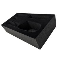 Mousse d'emballage en polyéthylène expansé noir, insert en mousse personnalisé pour boîte