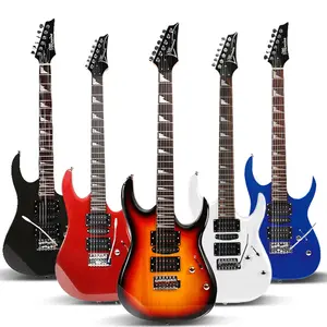 OEM diseño personalizado MS170 instrumentos de cuerda para la venta al por mayor precio brillante guitarra electrica guitarra eléctrica