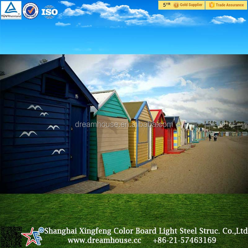 Сборных караван хижине/сборные переносные хижине/beach hut