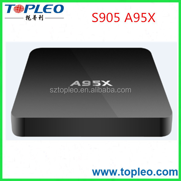 Amlogic S905 Android 5.1 4 K UHD Kodi 16.1 A95X Android TV Box codi