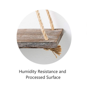 Juego de 2 Estantes de Pared Nórdicos Hechos a Mano de Madera Negra <span class=keywords><strong>para</strong></span> Dormitorio, Sala de Estar, <span class=keywords><strong>Plantas</strong></span> y Macetas - Product Image 2