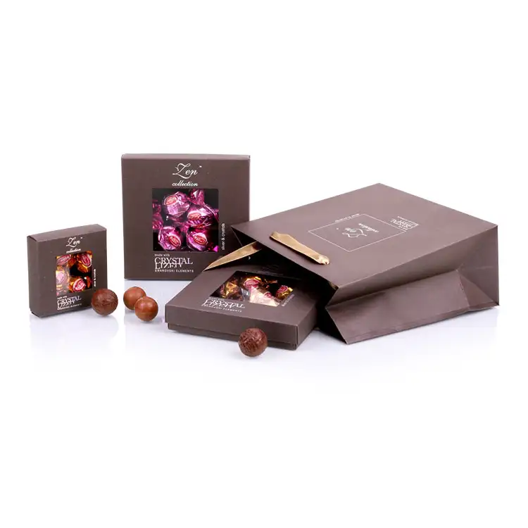 도매 독특한 빈 종이 상자 명확한 초콜릿 캔디 창 상자