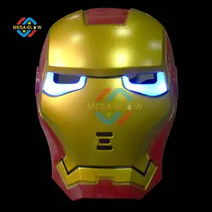 Led Light Up Flashing Ironman Masker