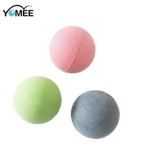 Yomee wholesale toy 55mm rb007 rubber beach bouncy ball can pass 6p test heat transfer printing