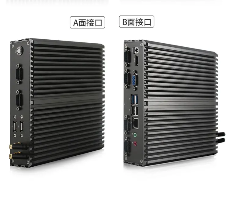 Industrial mini box IPC with PCI Express X16 Slot , 8*USB2.0+4*RS232+DVI+VGA+PCI-E X16+I3,I5, I7 Supported