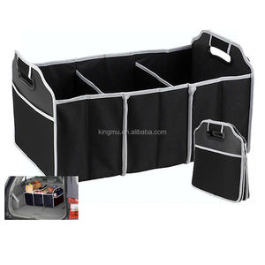 Nero di Grandi Dimensioni In Più Auto Trunk Organizer con 3 Scomparti/Auto Multi-Pocket Organizer Grande Capacità Pieghevole Sacchetto di Immagazzinaggio - Product Image 3