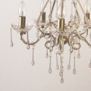 Decoración de la boda de acrílico/cuentas de cristal de armas 5-luces Marie lámpara colgante iluminación - Product Image 2
