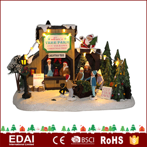 2017 blanco caliente luces navidad del polyresin decoración con personajes - Product Image 1
