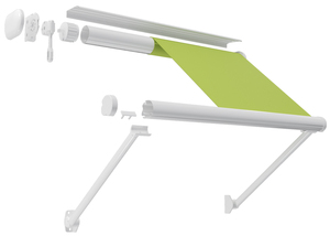Thương Mại Ngoài Trời <span class=keywords><strong>Drop</strong></span> Arm Retractable Cửa Sổ Mái Hiên - Product Image 2