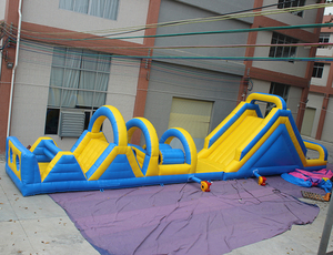 Course d'obstacle gonflable de sport pour enfants et adultes, glissière d'eau, nouveau design, - Product Image 3