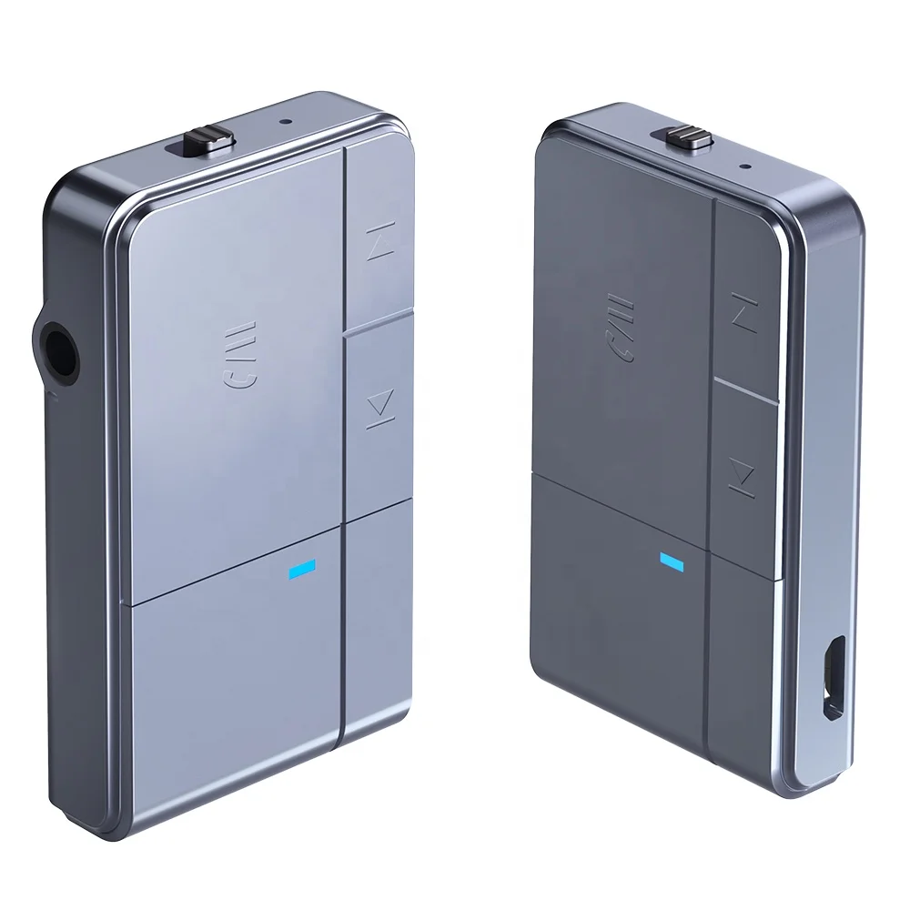 AGETUNR J20 Автомобильный Bluetooth 5,0 приемник Универсальный 3,5 мм потоковый беспроводной AUX mp3 плеер встроенный микрофон ответить hands-free вызов серый