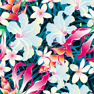Colorido flores diseño suéter <span class=keywords><strong>de</strong></span> punto impreso 100 <span class=keywords><strong>algodon</strong></span> peinado terry <span class=keywords><strong>trapillo</strong></span> tejido - Product Image 1