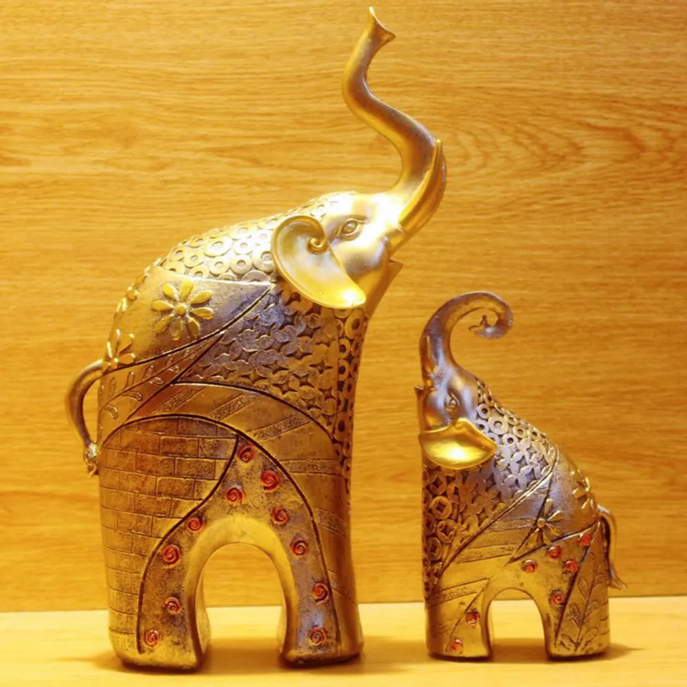 Souvenir Dekorasi Rumah Gajah Polyresin