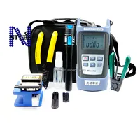 HOT SALE FTTH Tool Kit with Fiber Cleaver Optical Power Meter 5km Visual Fault Locator Wire stripper Fiber Optic