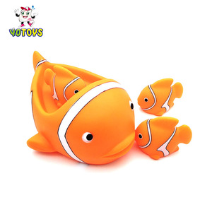 Eco-friendly bebê banho plástico vinil squirter mar animal banho brinquedo borracha macia elefante golfinho pato família brinquedos - Product Image 5