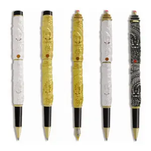 Jinhao brand 9991 Import creative gift items the most popular dragon metal roller pen fountain pen set from China