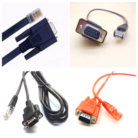 Cables Personalizados de Montaje en Panel con Conector Hembra DB9 Serial RS232 a Conector Macho RJ45