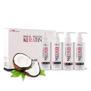 Conjunto de tratamiento alisador de pelo, crema alisadora de queratina Natural, sin formaldehído - Product Image 1