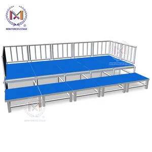 Stairs Aluminium Platform Mobile Aluminum Folding Choir Stage Stairs/ Chorus Platform Stage/ Choral Riser