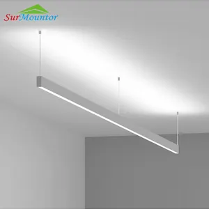 Hanging up and down office light linea extrusion led