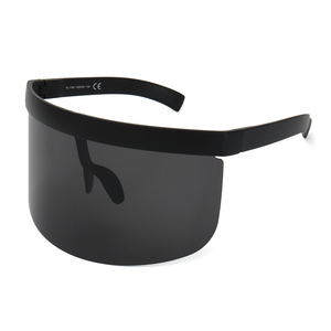 BOYARN Cổ Điển Thêm Quá Khổ Lá Chắn Visor Kính Mát Phụ Nữ Flat Top Mặt Nạ Gương Shades Men Flat Windproof Eyewear UV400 SS529 - Product Image 3