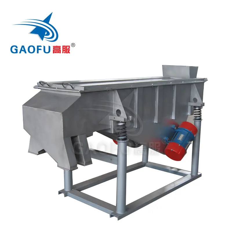 China supplier peanut sieving machine mobile linear vibrating screen separator