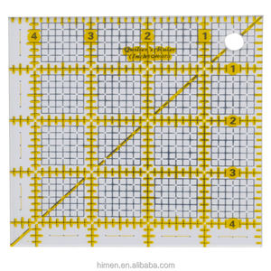 Acrílico Quilters gobernante 2,5 de 4,5 de 6,5 y 9,5 pulgadas cuadrado gobernantes Conjunto de 4 <span class=keywords><strong>Patchwork</strong></span> gobernante pulgadas (QR-07S-ABCD) - Product Image 4