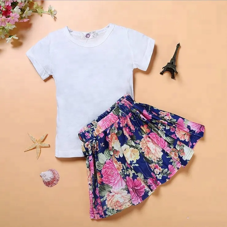 Little Girls Party Dresses Casual Wear Dresses of Baby Girl Clothes Set Summer Children Manufacturer OEM Service Pattern Flax