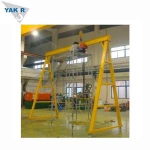 1 Ton Gantry Crane Ringan Portabel <span class=keywords><strong>Mini</strong></span> Gantry Crane 2000kg Alat Pengangkat Mobile Gantry - Product Image 2