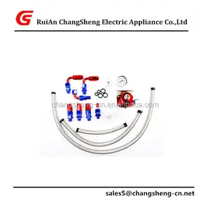 새로운 연료 압력 조절기 키트 오일 0-160psi 게이지 범용-6AN