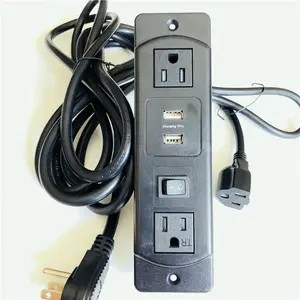 factory price different fashional certified power outlet with usb charging